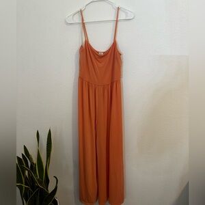 Aritzia Wilfred Wide Legged Jumpsuit Coral Peach Size medium